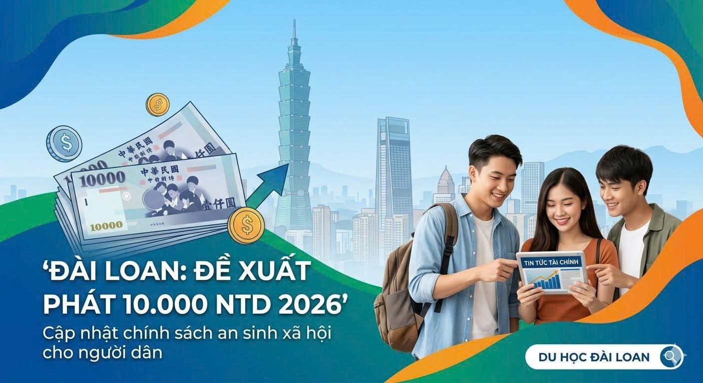 Cập nhật đề xuất phát 10.000 Đài tệ năm 2026 và các gói trợ cấp địa phương tại Đài Loan